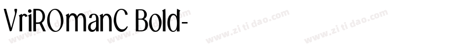 VriROmanC Bold字体转换